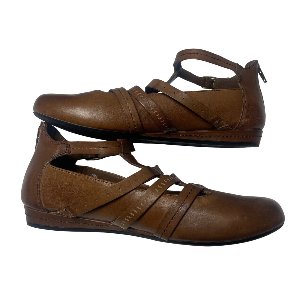 Rockport Cobb Hill Gracie Brown Leather Flats Women's 9W